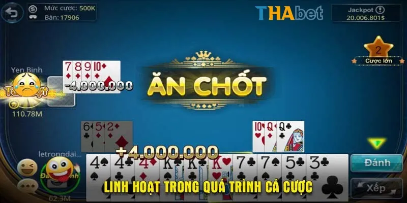 Linh hoạt trong quá trình cá cược
